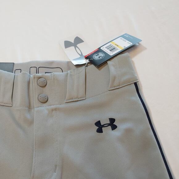 Under Armour Softball Baseball Pants Youth Size Medium YMD HeatGear Grey NWT - Picture 2 of 5